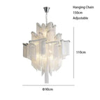 Diamètre 90cm - Hauteur 110cm / Blanc froid