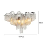 Diamètre de chasse d'eau 100cm - Hauteur 90cm / Blanc froid