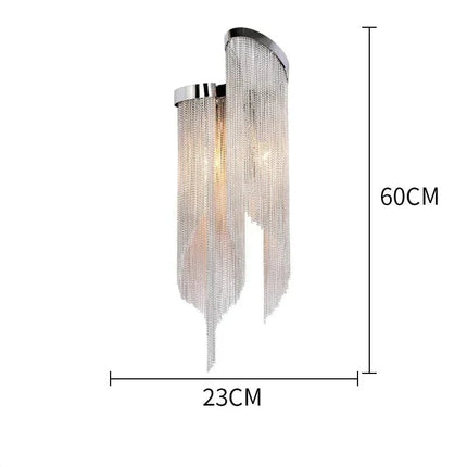 ChandelierDecor - Aluminium Fringed Chandelier: Elegant and Timeless Design
