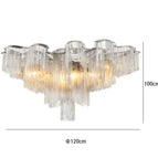 Diamètre de chasse d'eau 120cm - Hauteur 100cm / Blanc froid