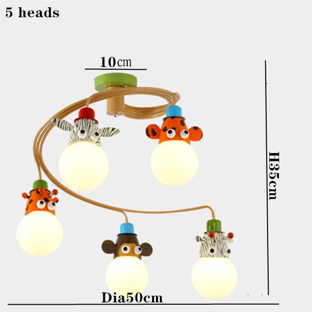 ChandelierDecor - Animals LED Pendant Lamp For Kids Room