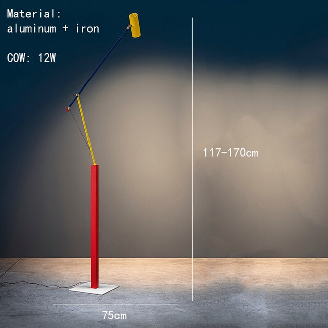 ChandelierDecor - Art Deco Long Arm Floor Standing Light