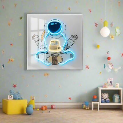 ChandelierDecor - Astronaut 3D Neon Wall Art – Bold & Customizable Space-Inspired Design