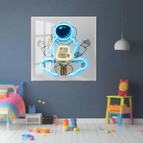 Yoga des astronautes / 80x80 cm