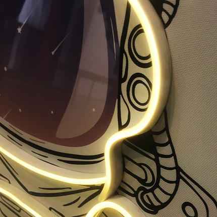 ChandelierDecor - Astronaut 3D Neon Wall Art – Bold & Customizable Space-Inspired Design