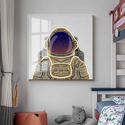 ChandelierDecor - Astronaut 3D Neon Wall Art – Bold & Customizable Space-Inspired Design