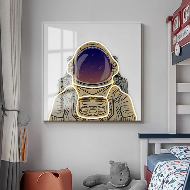 ChandelierDecor - Astronaut 3D Neon Wall Art – Bold & Customizable Space-Inspired Design