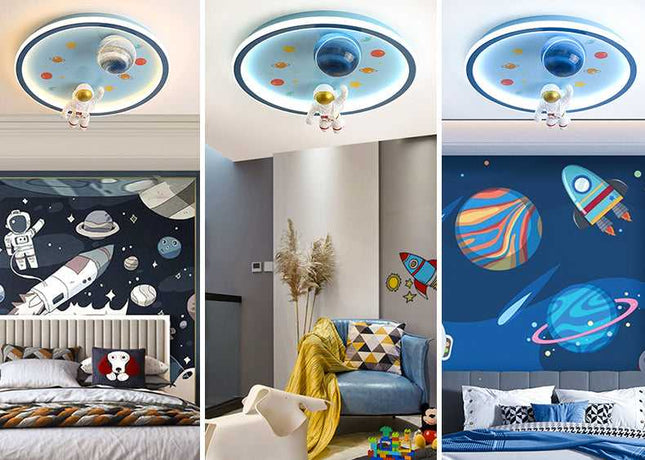 ChandelierDecor - Astronaut Ceiling Light | Kids Room Astronaut Galaxy Ceiling Light