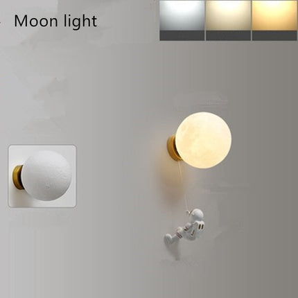 ChandelierDecor - Astronaut on Moon Wall Lamp - Kids Room Lighting