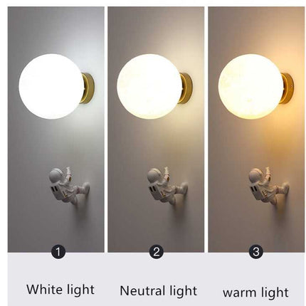 ChandelierDecor - Astronaut on Moon Wall Lamp - Kids Room Lighting