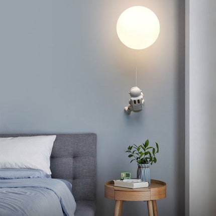 ChandelierDecor - Astronaut on Moon Wall Lamp - Kids Room Lighting