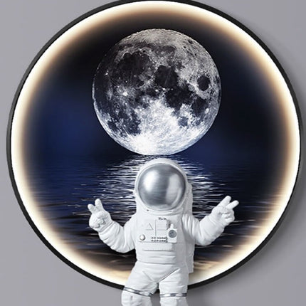 ChandelierDecor - Astronaut on Moon Wall Light: Illuminate with Space