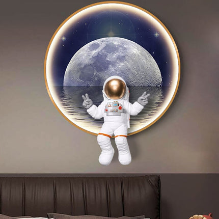 ChandelierDecor - Astronaut on Moon Wall Light: Illuminate with Space