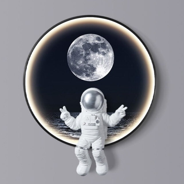 ChandelierDecor - Astronaut on Moon Wall Light: Illuminate with Space