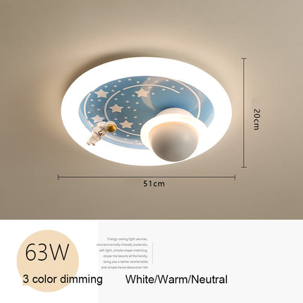 ChandelierDecor - Astronaut Space Ceiling Light Kids Room
