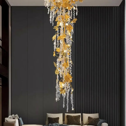 ChandelierDecor - Autumn Leaves Fall Crystal Chandelier Lighting