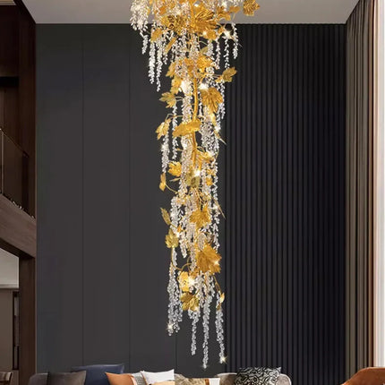 ChandelierDecor - Autumn Leaves Fall Crystal Chandelier Lighting