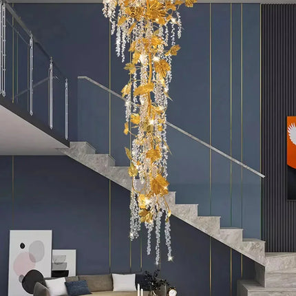 ChandelierDecor - Autumn Leaves Fall Crystal Chandelier Lighting