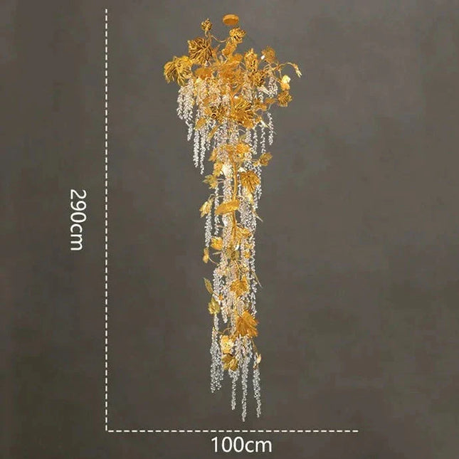 ChandelierDecor - Autumn Leaves Fall Crystal Chandelier Lighting
