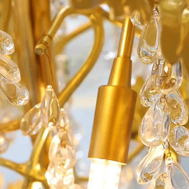ChandelierDecor - Autumn Leaves Fall Crystal Chandelier Lighting