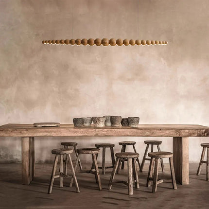 ChandelierDecor - Bamboo Wood Globe Bar LED Pendant Light