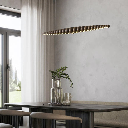 ChandelierDecor - Bamboo Wood Globe Bar LED Pendant Light