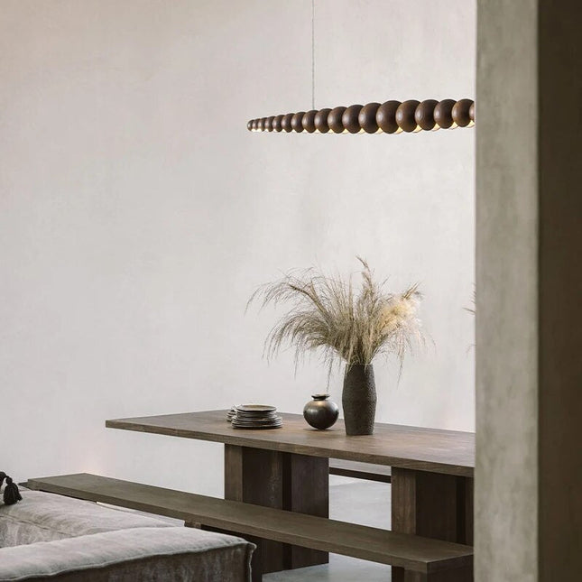 ChandelierDecor - Bamboo Wood Globe Bar LED Pendant Light