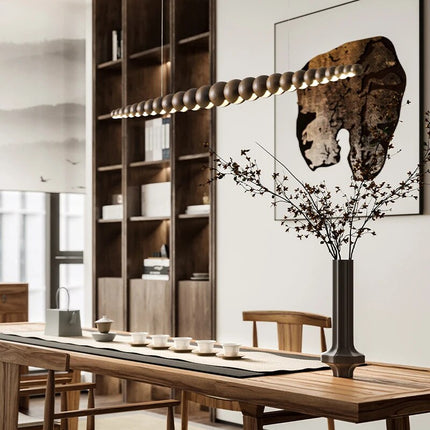 ChandelierDecor - Bamboo Wood Globe Bar LED Pendant Light