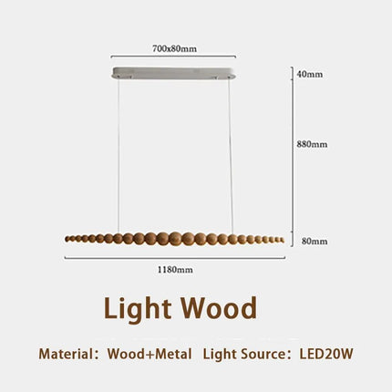 ChandelierDecor - Bamboo Wood Globe Bar LED Pendant Light