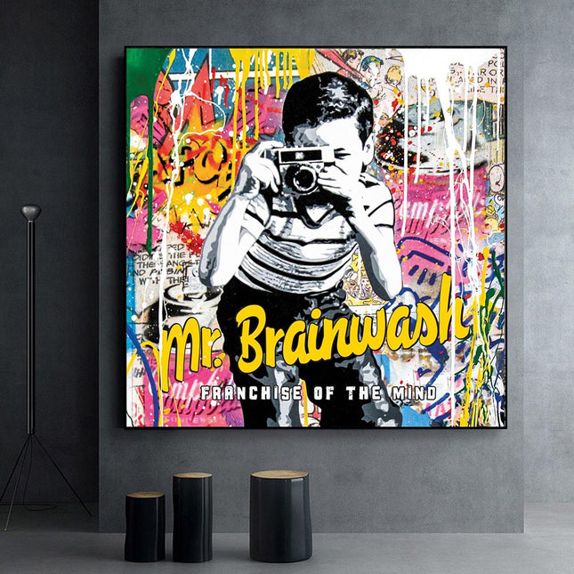 ChandelierDecor - Banksy Artwork Dream Big Dreams Canvas Wall Art
