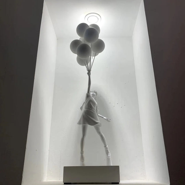 ChandelierDecor - Banksy Flying Balloons Girl Figure