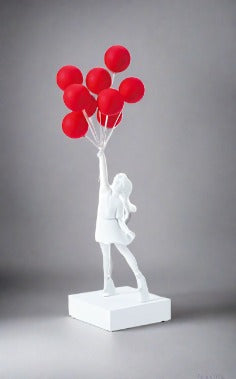 ChandelierDecor - Banksy Flying Balloons Girl Figure