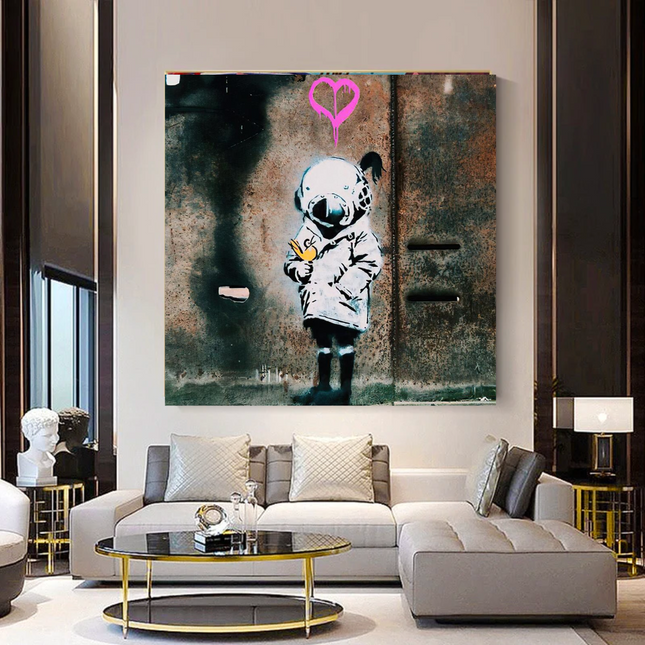 ChandelierDecor - Banksy Follow your Dreams Canvas Wall Art
