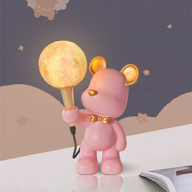 ChandelierDecor - Bear Bedside Lamp for Kids Room