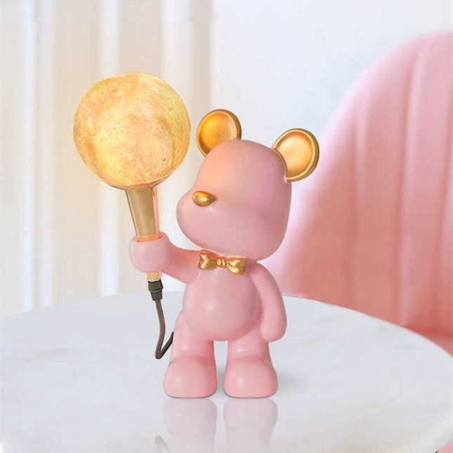 ChandelierDecor - Bear Bedside Lamp for Kids Room