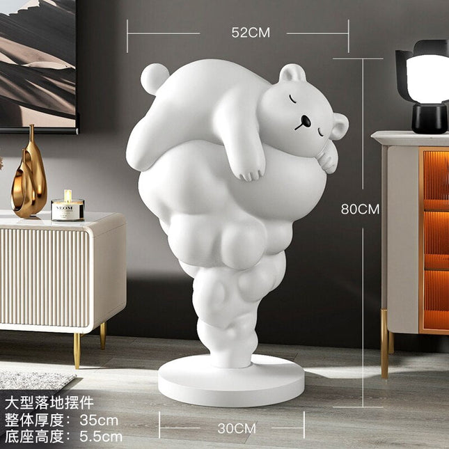 ChandelierDecor - Bear on Clouds Statue Ornament