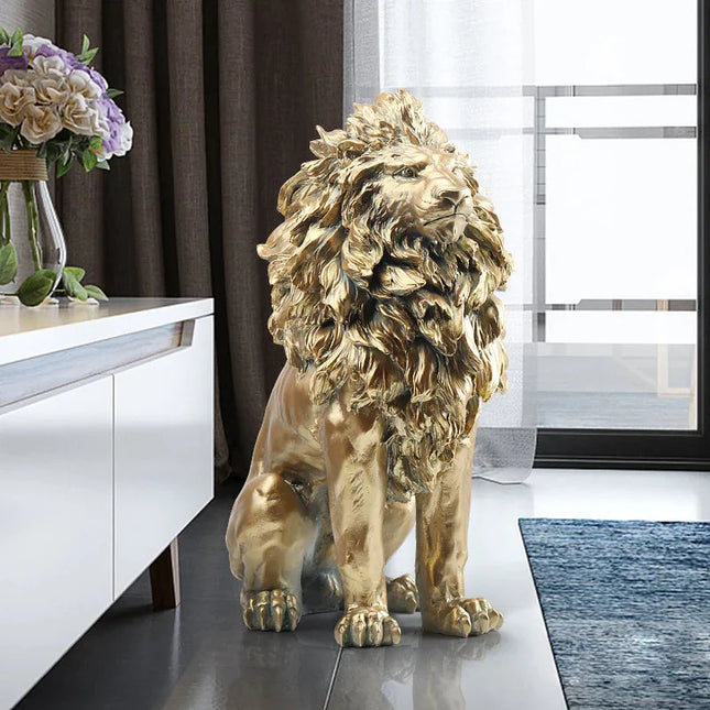 ChandelierDecor - Big Lion Statue Art Big Sculpture