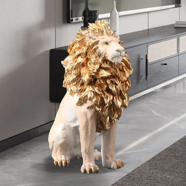 ChandelierDecor - Big Lion Statue Art Big Sculpture