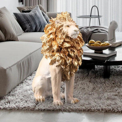 ChandelierDecor - Big Lion Statue Art Big Sculpture