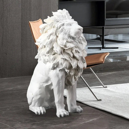 ChandelierDecor - Big Lion Statue Art Big Sculpture