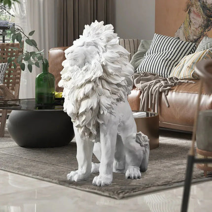 ChandelierDecor - Big Lion Statue Art Big Sculpture