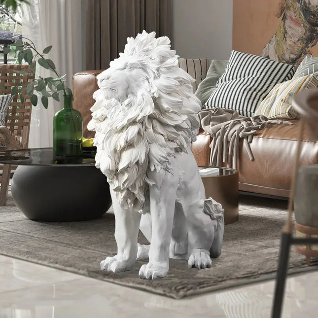 ChandelierDecor - Big Lion Statue Art Big Sculpture