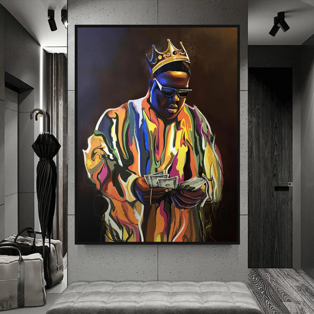 ChandelierDecor - Biggie Smalls Singer Rapper Canvas Wall Art