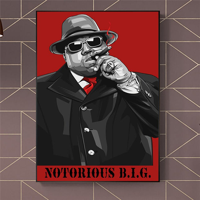ChandelierDecor - Biggie Smalls The Notorious B.I.G. Singer Canvas Wall Art