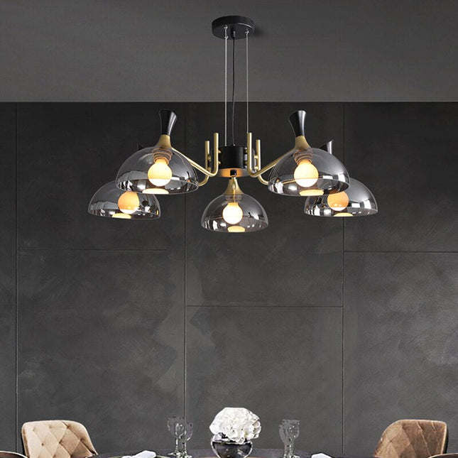 ChandelierDecor - Black Glass Ceiling Chandelier