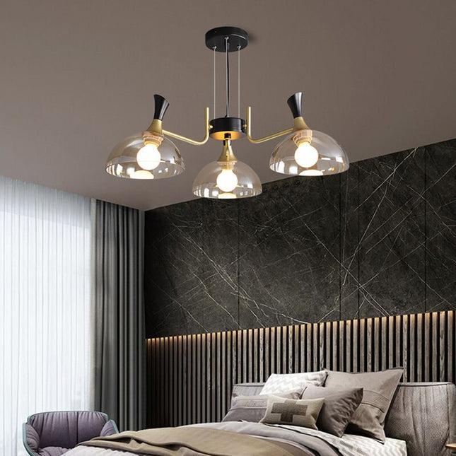 ChandelierDecor - Black Glass Ceiling Chandelier