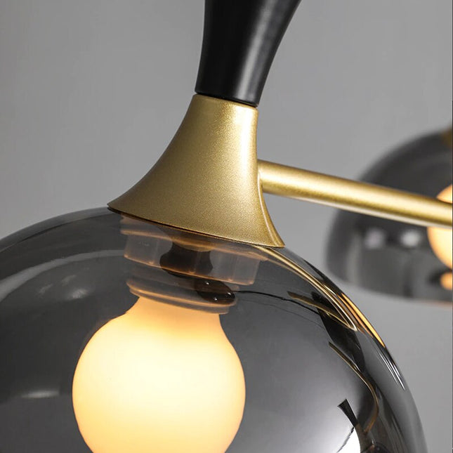 ChandelierDecor - Black Glass Ceiling Chandelier