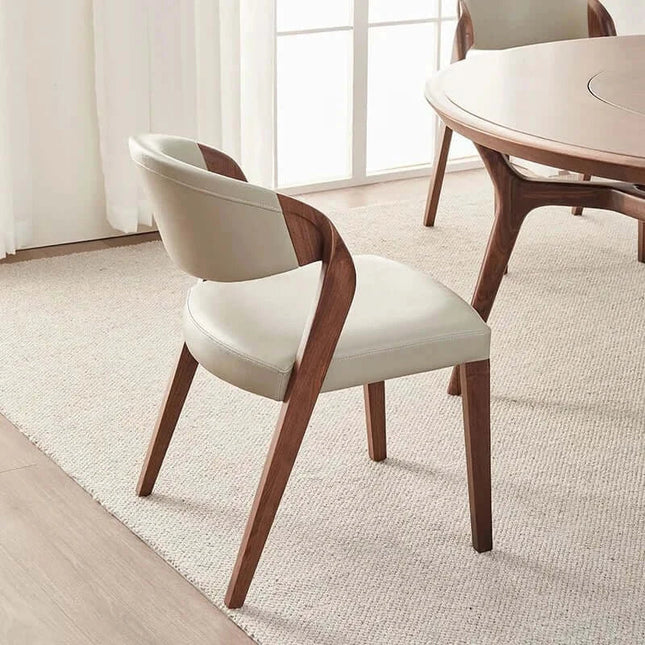 Black Walnut Solid Wood Dining Chair-Dining Chairs