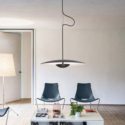 ChandelierDecor - Black Wood Grain LED Pendant Light for Dining Room, Kitchen Decor