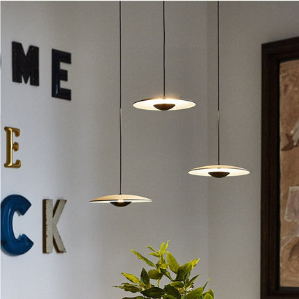 ChandelierDecor - Black Wood Grain LED Pendant Light for Dining Room, Kitchen Decor